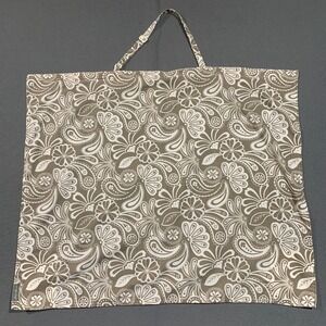 Eddie Bauer Nursing Cover Taupe Paisley Floral Breastfeeding Privacy Scarf Wrap